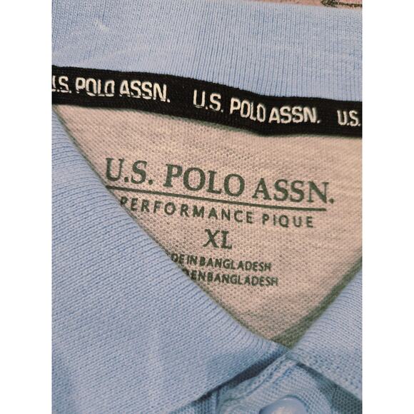 NWT US Polo Assn Performance Pique Men's Polo - Picture 3 of 4